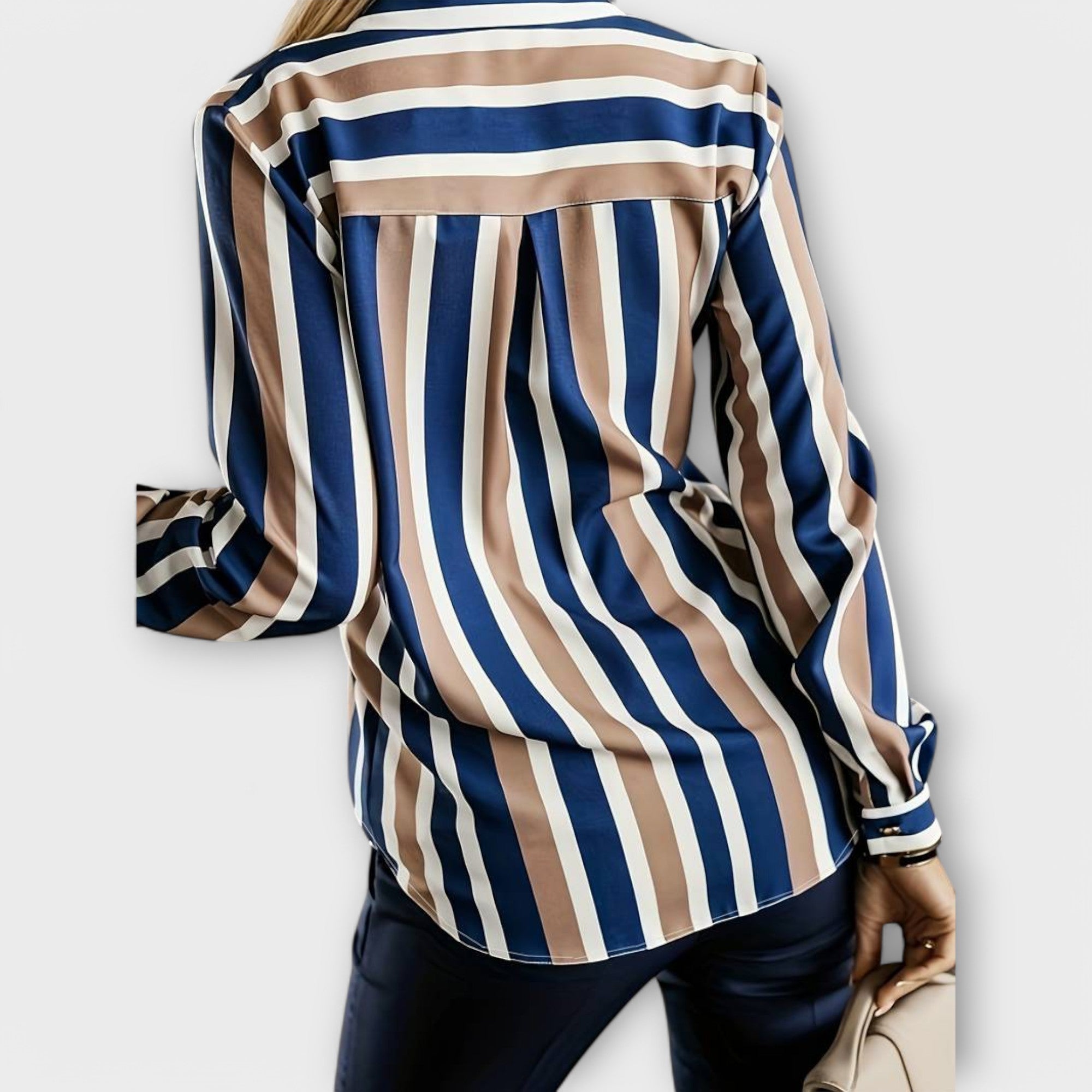 Emily – Lässige & Stilvolle Gestreifte Bluse