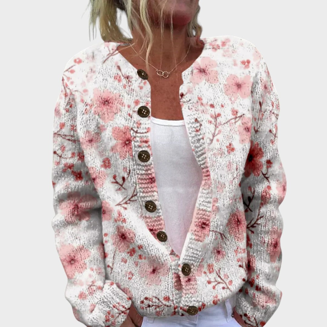 Sofia - Herbstblumen-Cardigan Nora Zurich