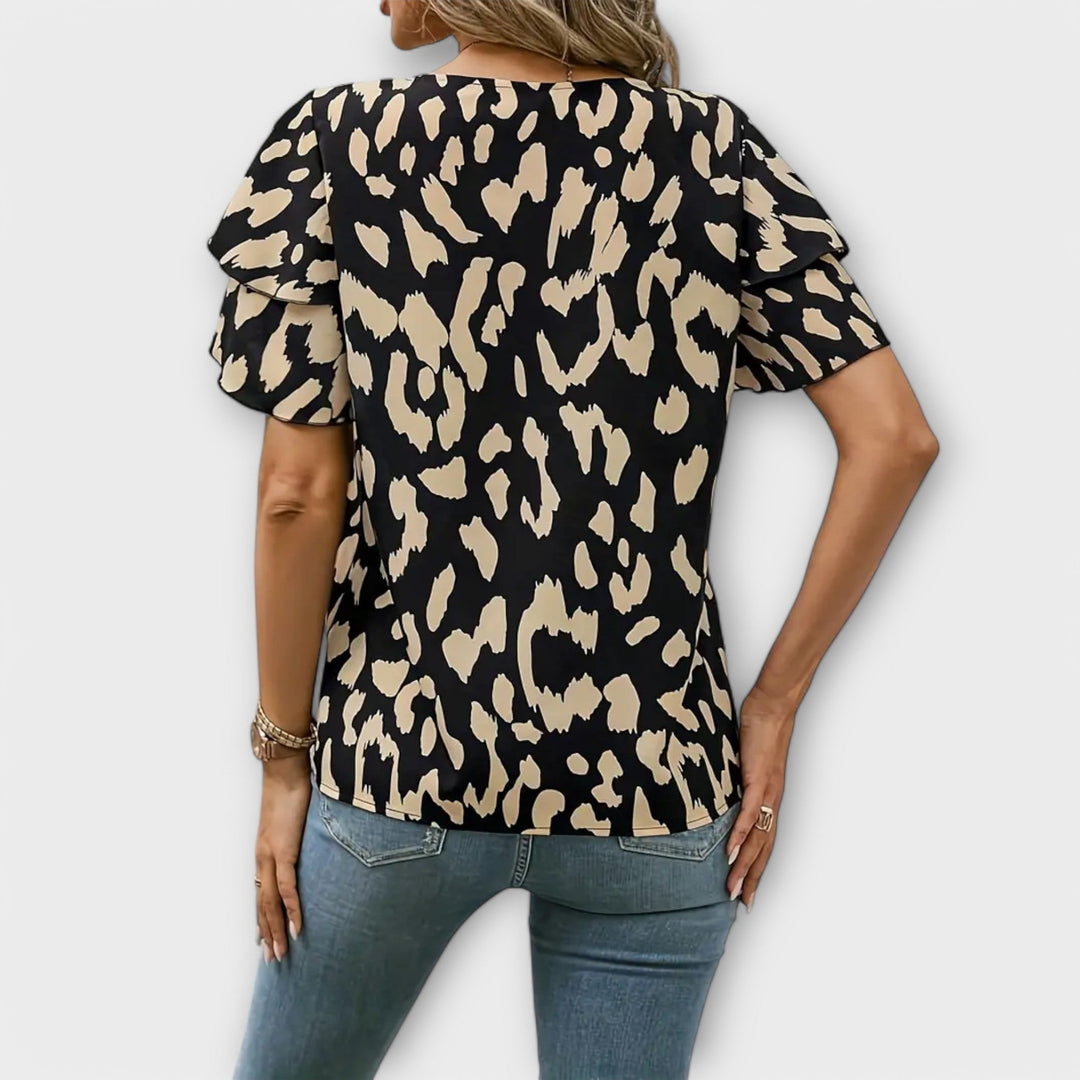 Evelyn – Legere Bluse mit Rundhalsausschnitt