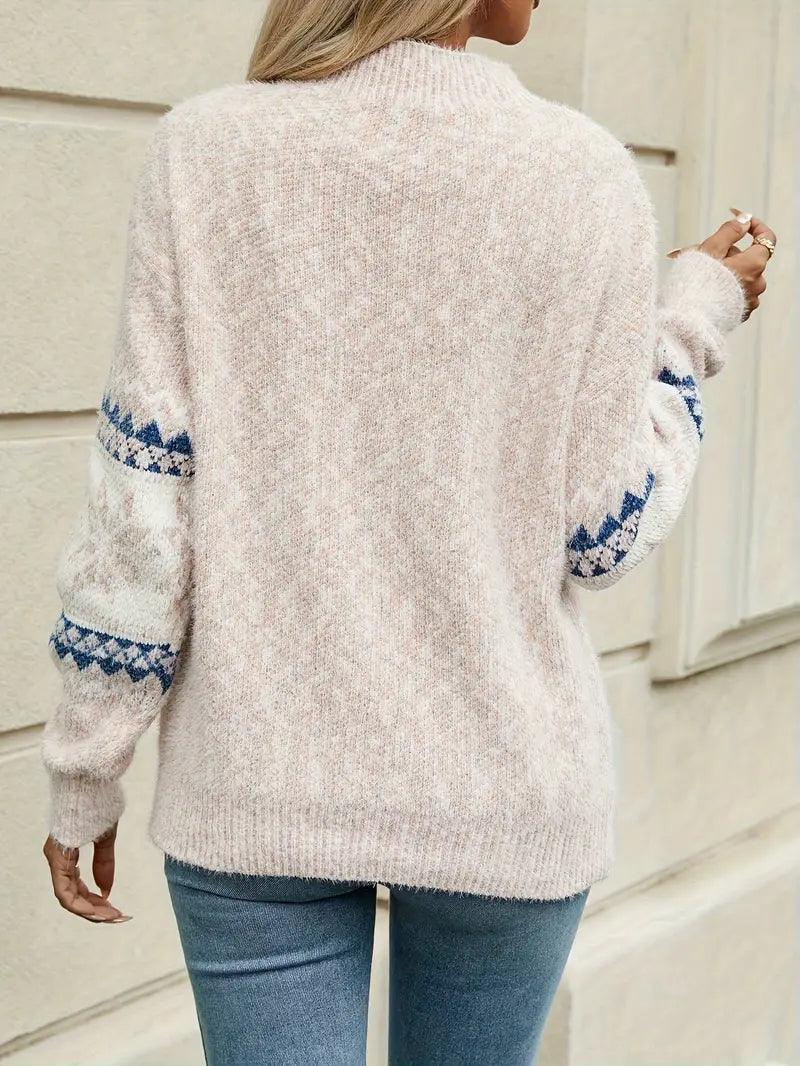 Damenpullover mit Mustern