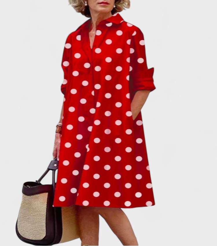 Nola – Hemdblusenkleid mit Punkten