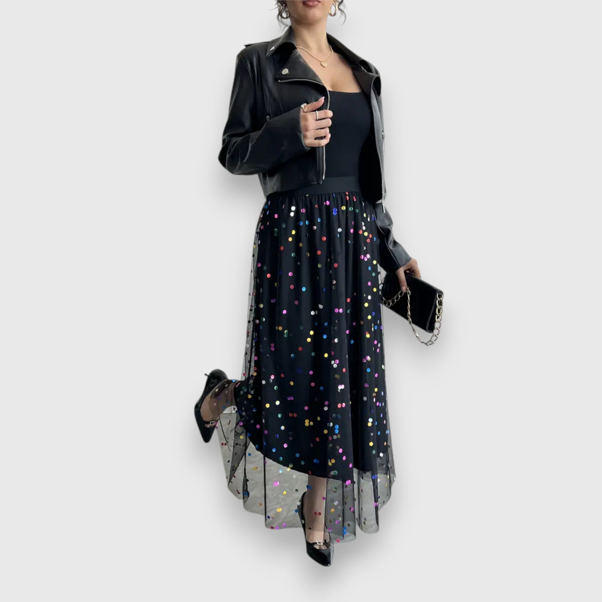 Leonie – Gemusterter Polka Dot Rock