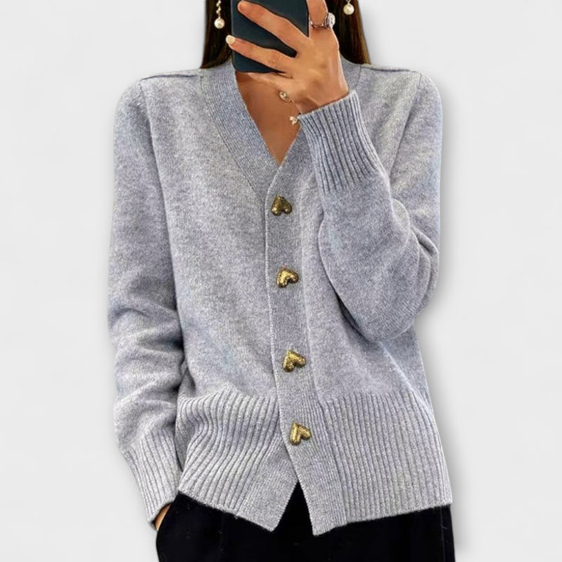 Gaby – Vintage Pullover mit V Ausschnitt