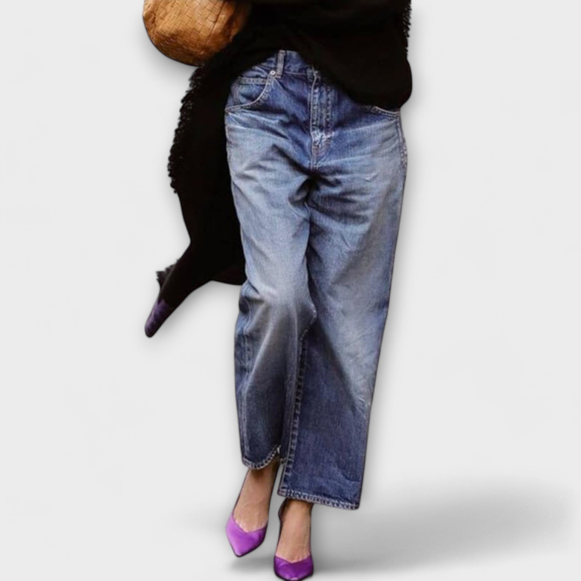 Bea - Denim-Jeans mit weitem Bein