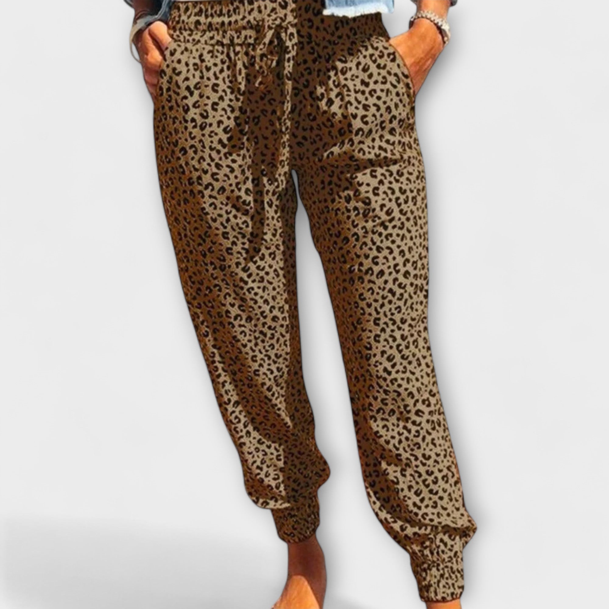 Feli - Weite Hose mit Leopardenmuster