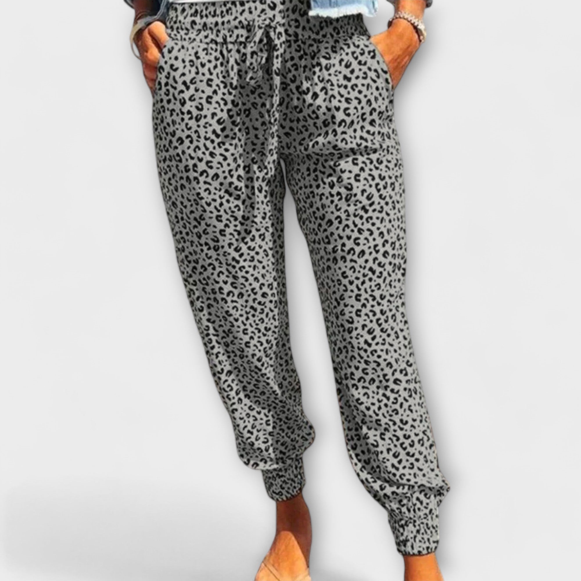 Feli - Weite Hose mit Leopardenmuster