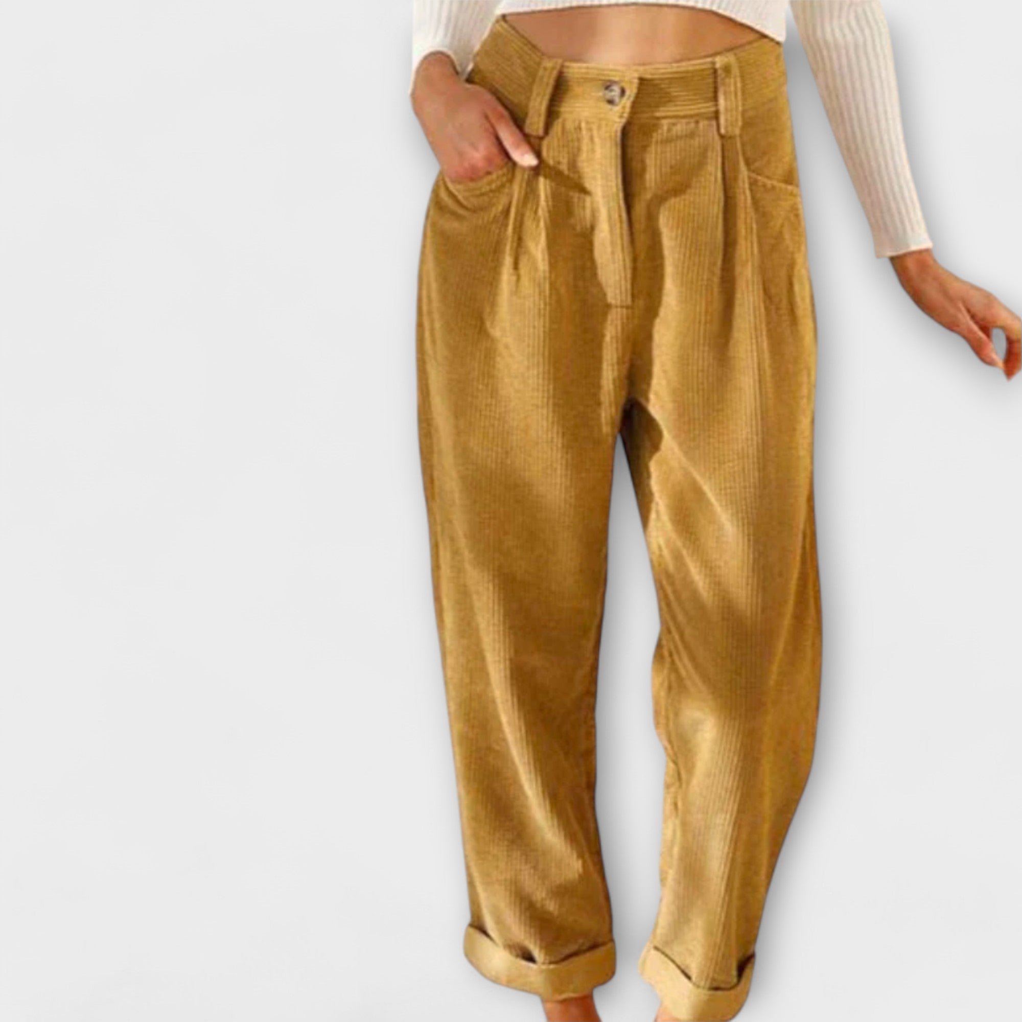 Malia - Lockere Freizeit-Hosen aus Cord