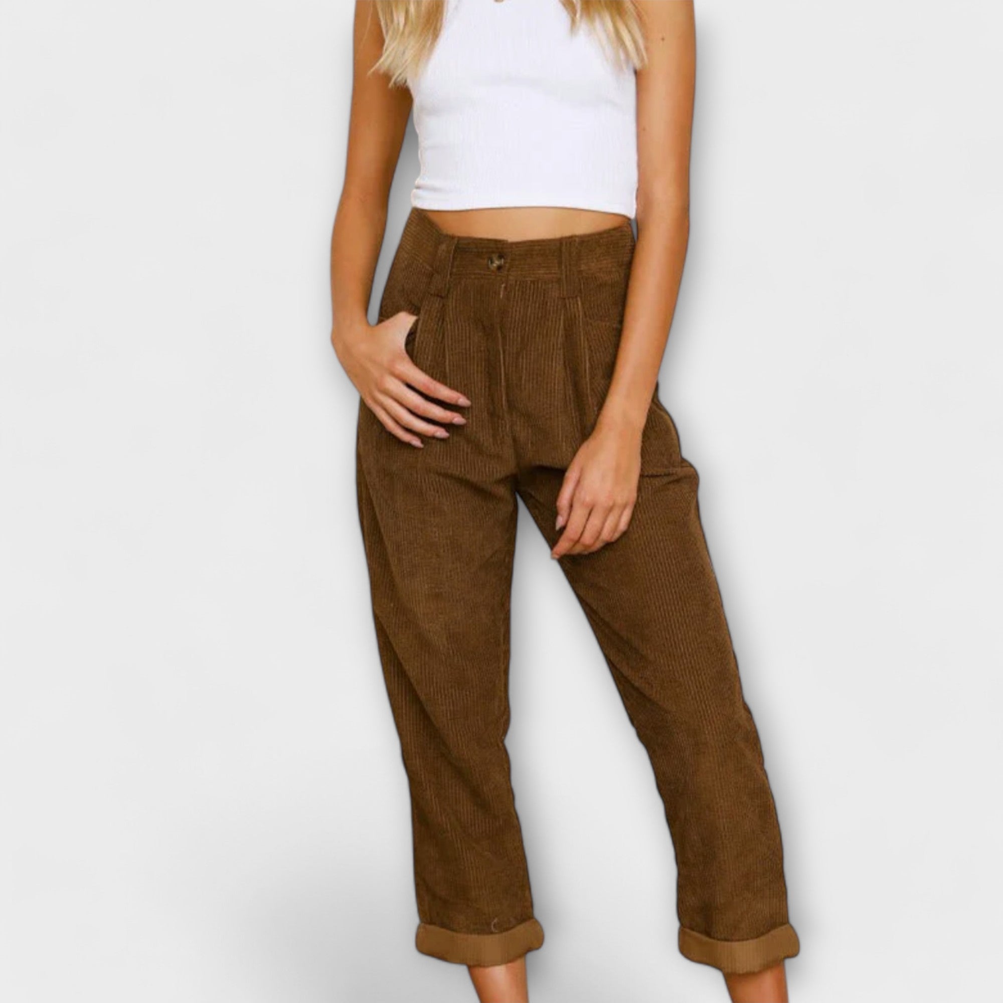 Malia - Lockere Freizeit-Hosen aus Cord