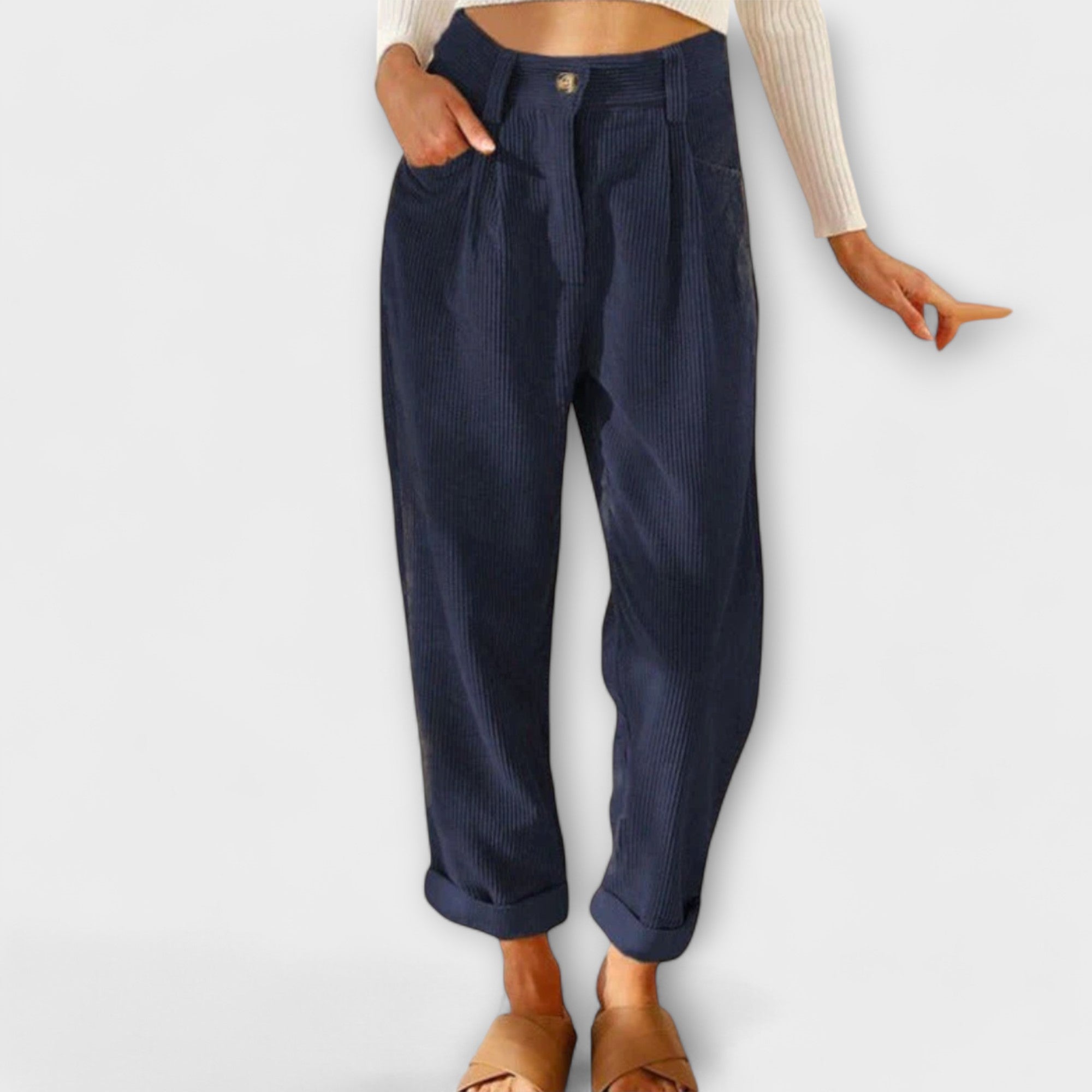 Malia - Lockere Freizeit-Hosen aus Cord
