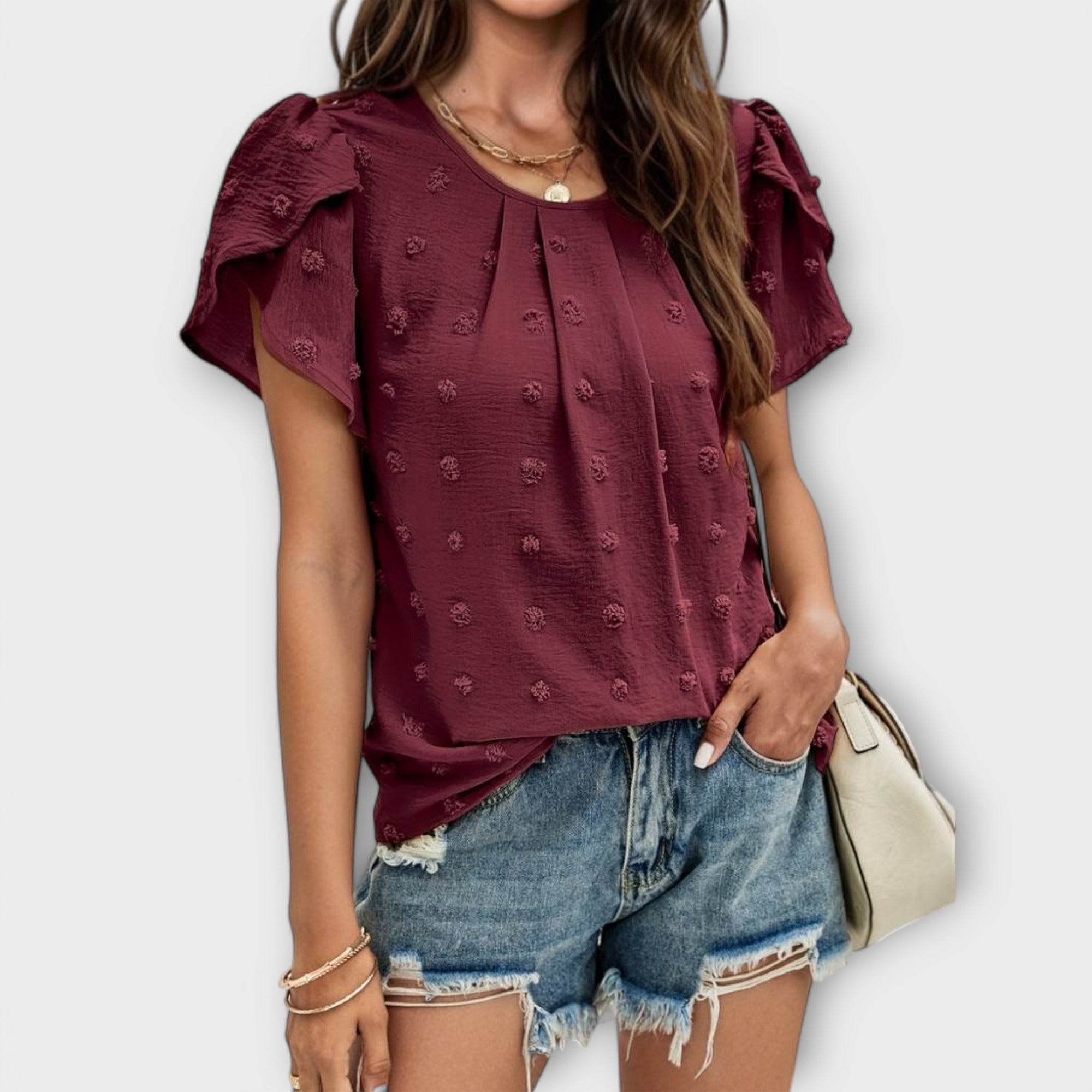 Charlotte – Die perfekte Bluse mit Schweizer Punkten