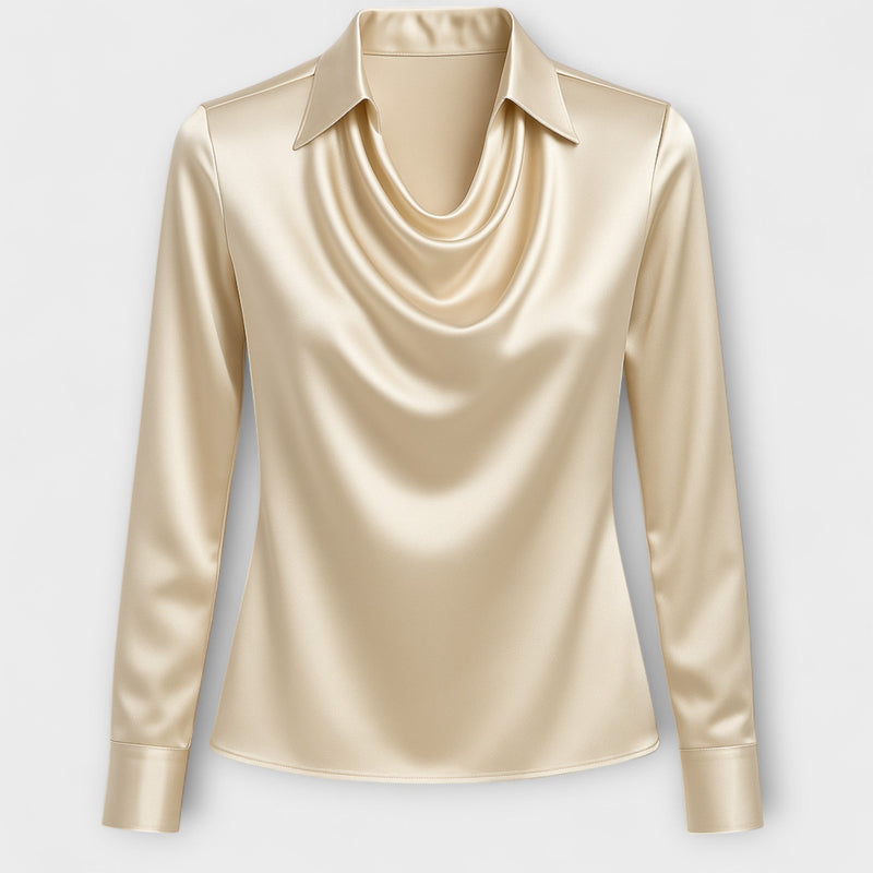 Iris – Elegante Bluse mit Rüschenkragen