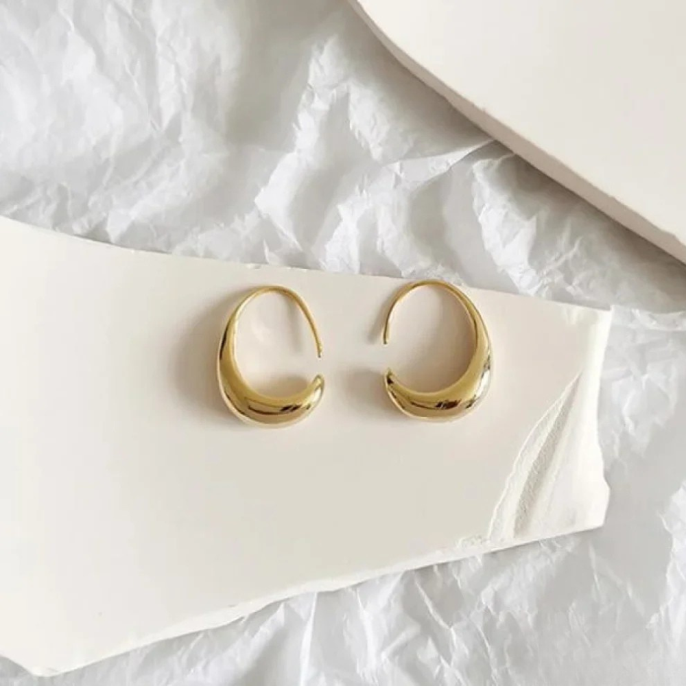 Elegante Ohrringe aus Gold und Silber