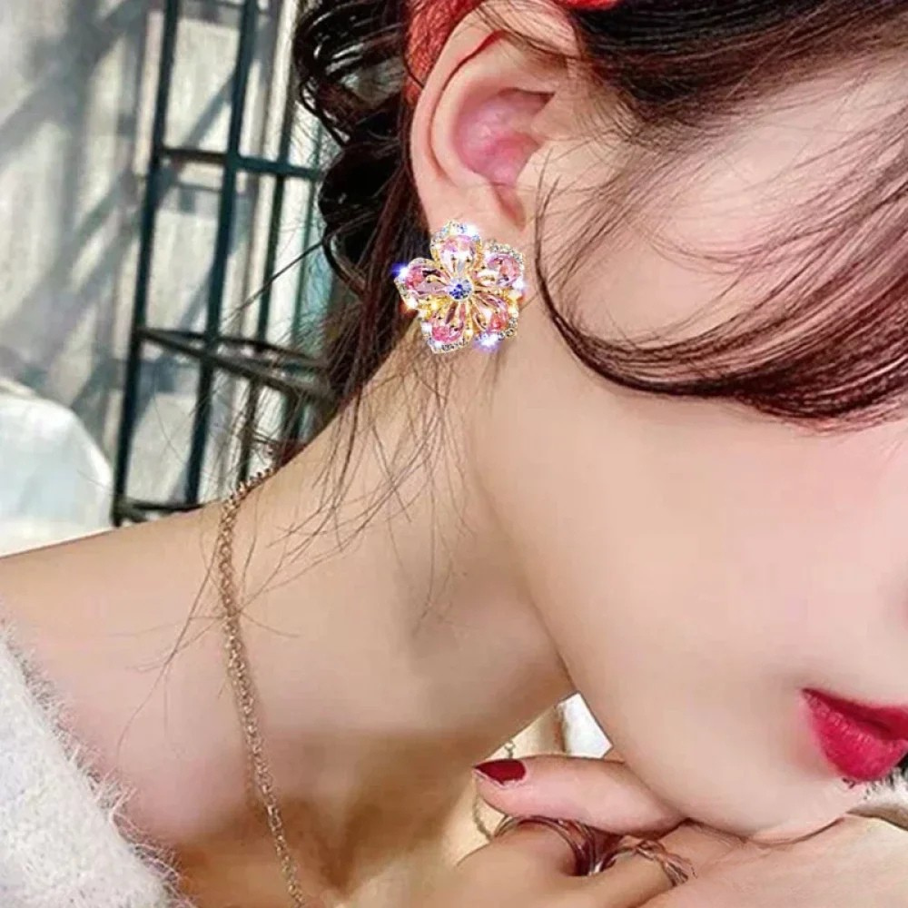 Ohrringe aus Sterling Silber mit bunten Zirkonia