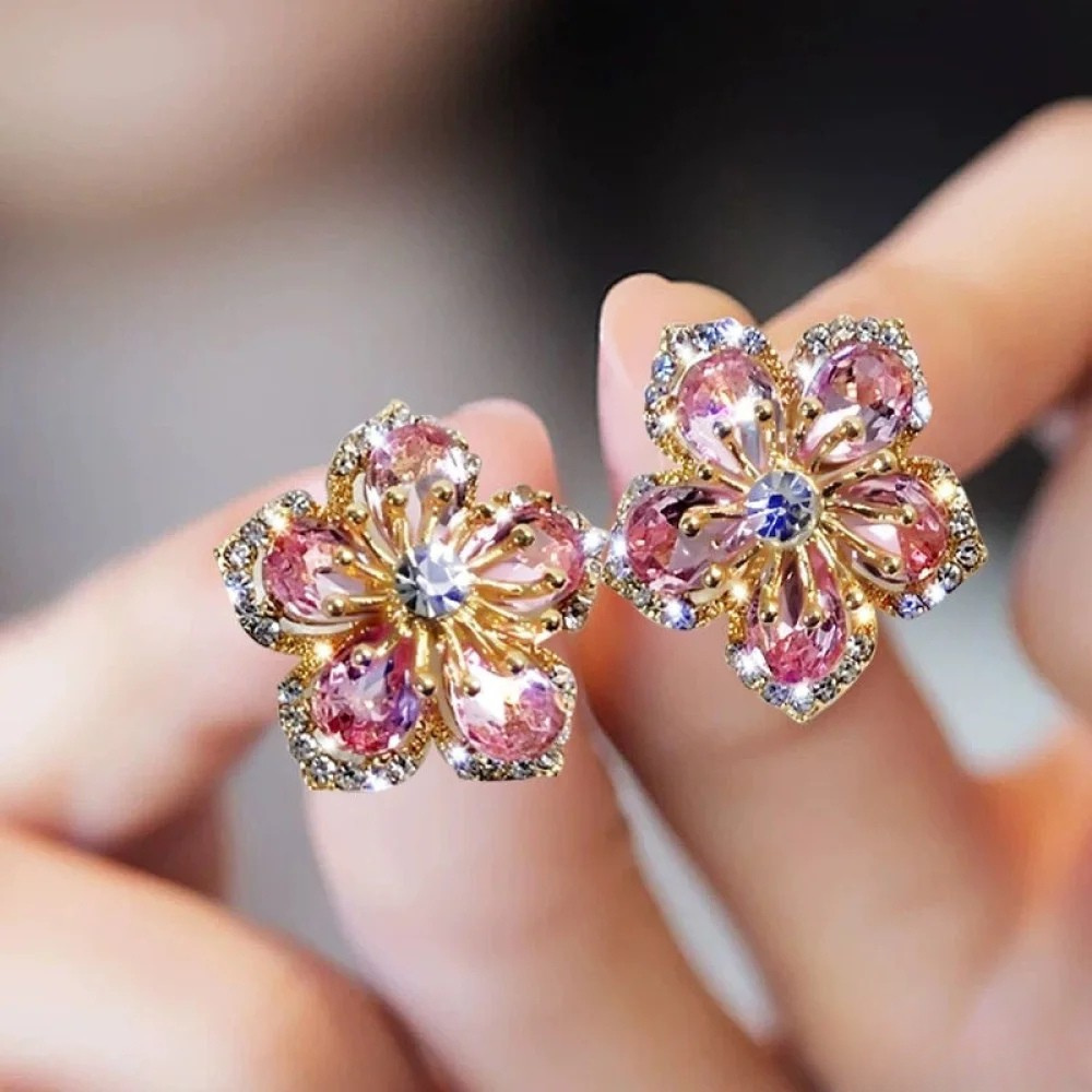 Ohrringe aus Sterling Silber mit bunten Zirkonia