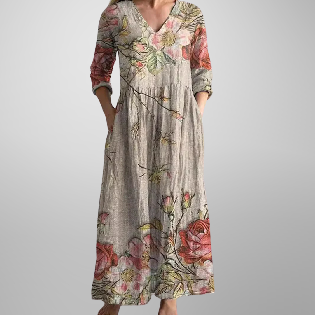 Fiona | Bequemes Sommerblumenkleid