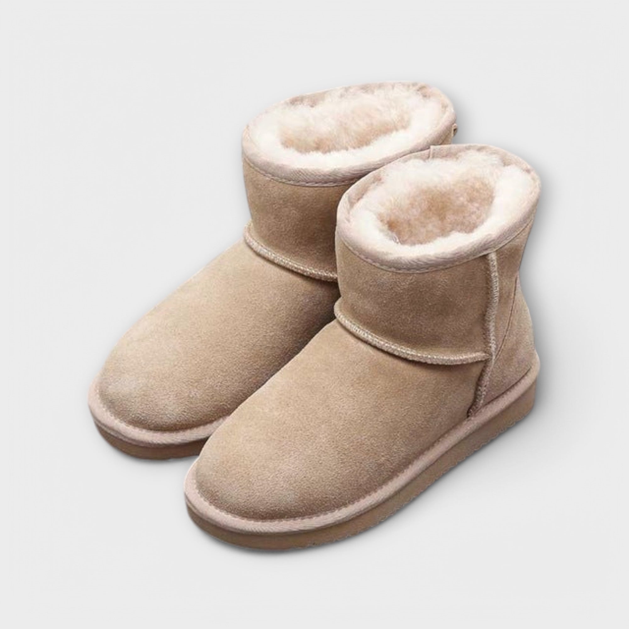 Echte Leder Ankle Snow Boots