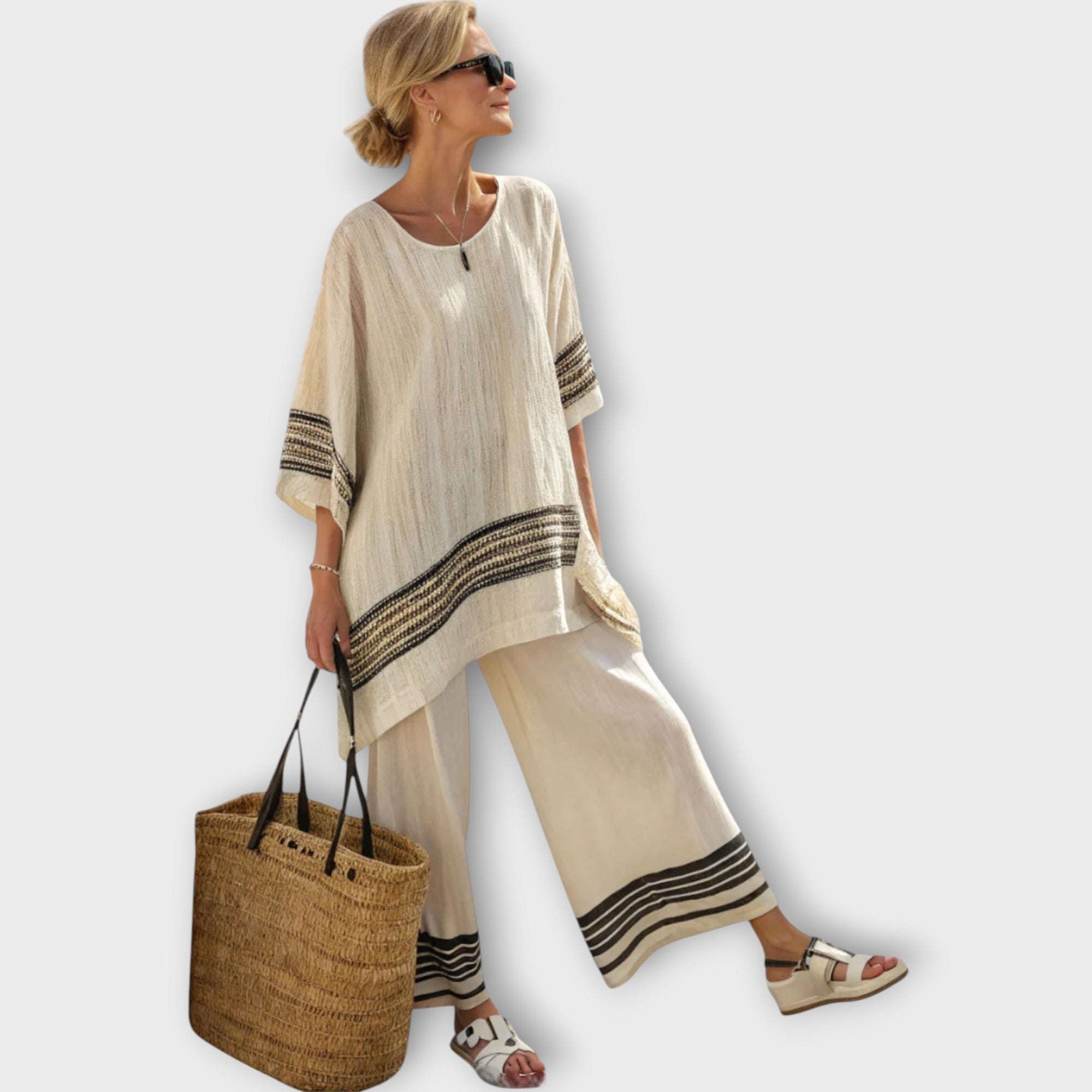 Anila - Elegantes Zweiteiliges Set Mit Gestreiftem Design Nora Zurich