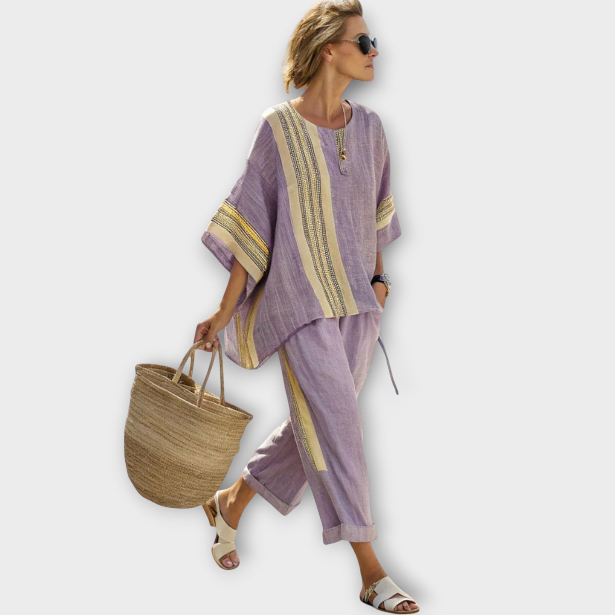 Anila - Elegantes Zweiteiliges Set Mit Gestreiftem Design Nora Zurich