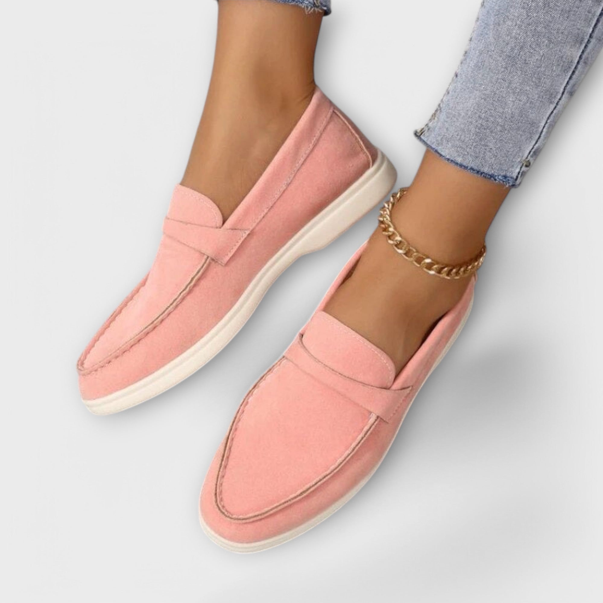 Elegante Damen Wildleder Slipper