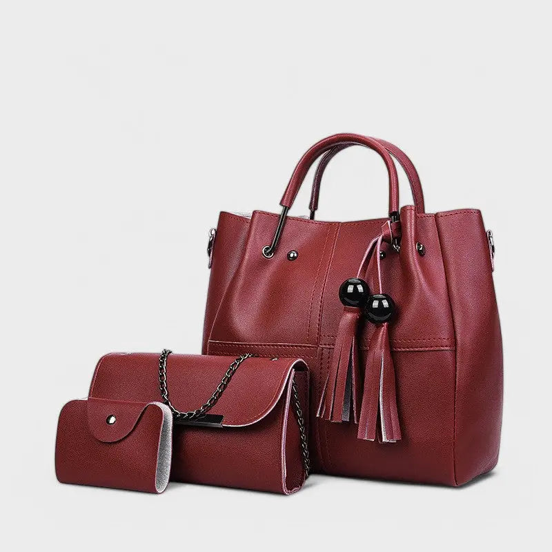 Nora. - 3-teiliges trendiges Taschen-Set mit Quasten Nora Zurich