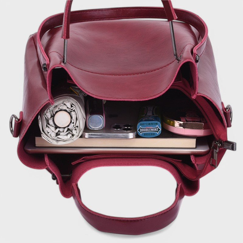 Nora. - Elegantes 3-in-1 Taschen-Set