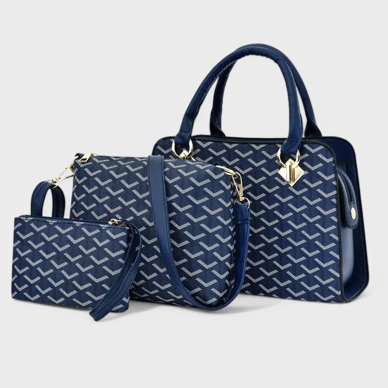 Nora. - Luxus 3-teiliges geometrisches Taschen-Set Nora Zurich
