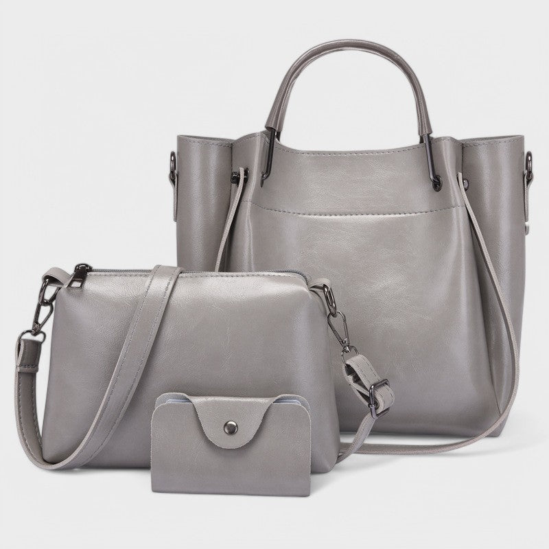 Nora. - Elegantes 3-in-1 Taschen-Set