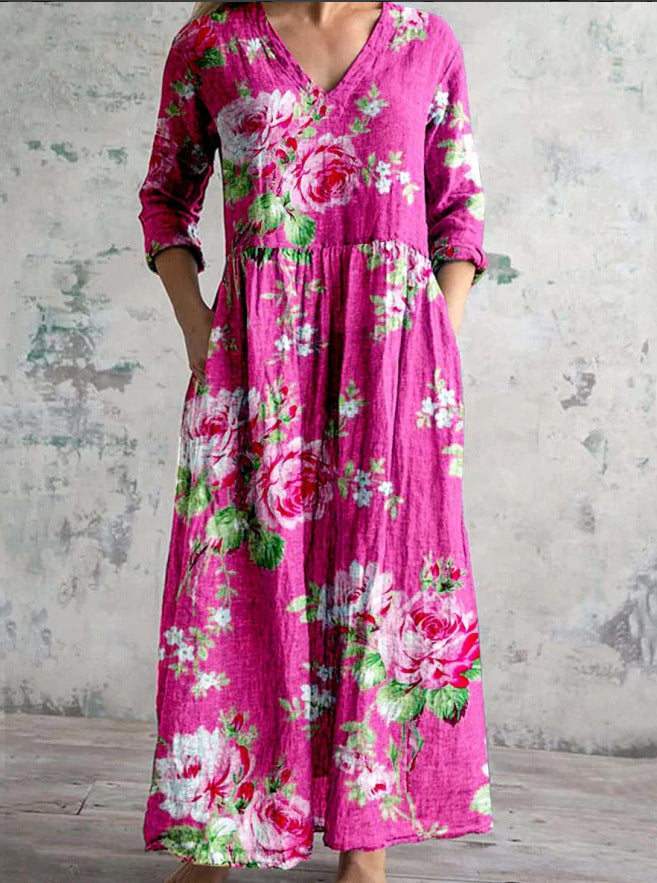 Fiona | Bequemes Sommerblumenkleid