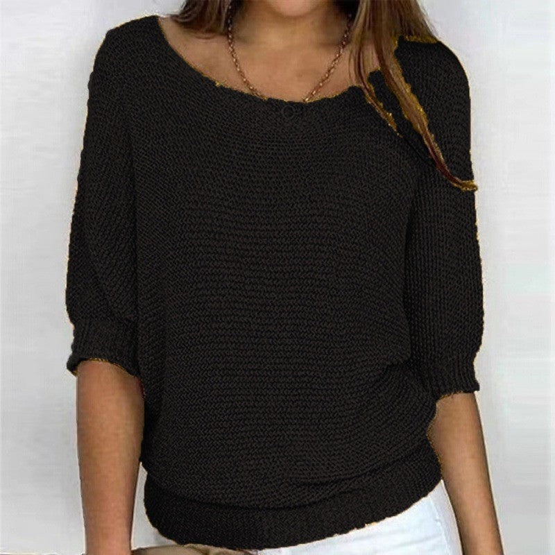 Lässiges Rippstrick Lounge Top