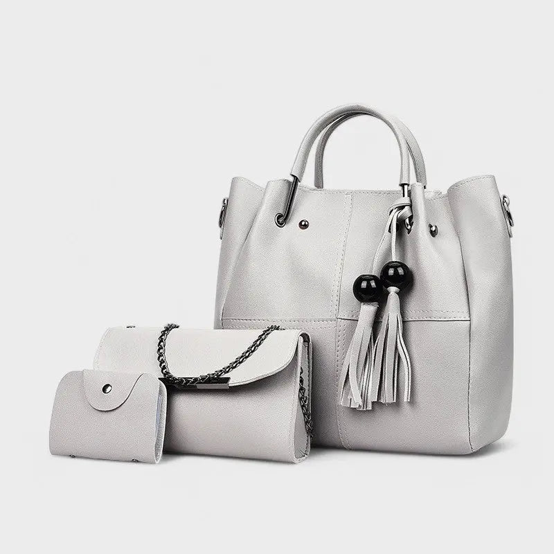Nora. - 3-teiliges trendiges Taschen-Set mit Quasten Nora Zurich