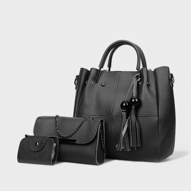 Nora. - 3-teiliges trendiges Taschen-Set mit Quasten Nora Zurich