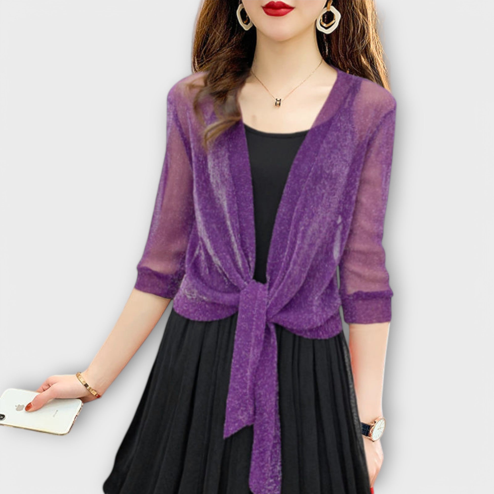 Olivia – Bluse mit offenem Vorderteil