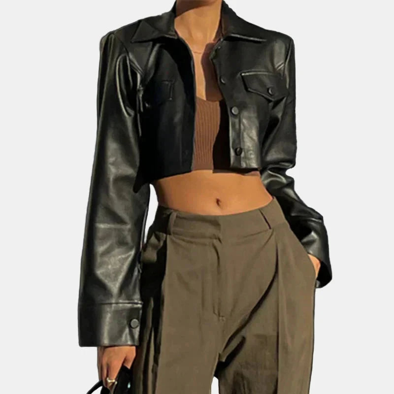 Aria - Elegante Kunstlederjacke Nora Zurich