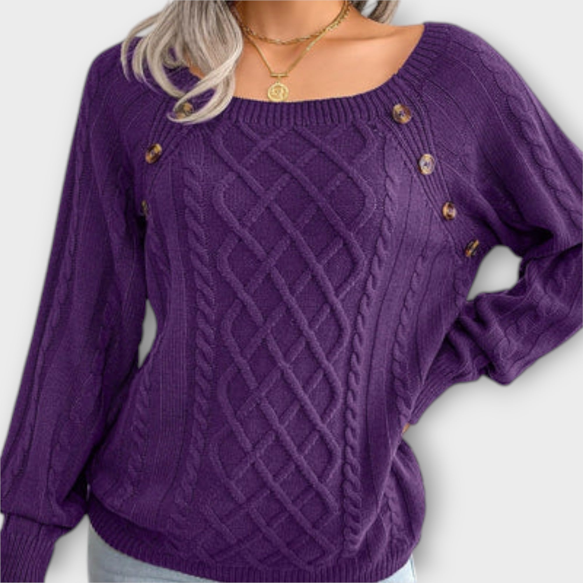 Malia - Strickpullover mit Knopfdetails Nora Zurich