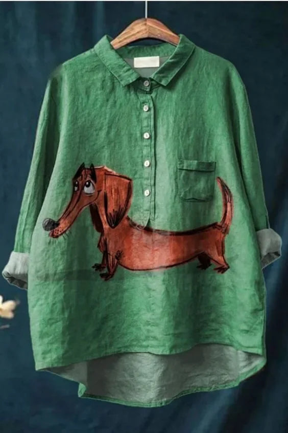 Rachel | Stilvolles Hundedruck-Shirt