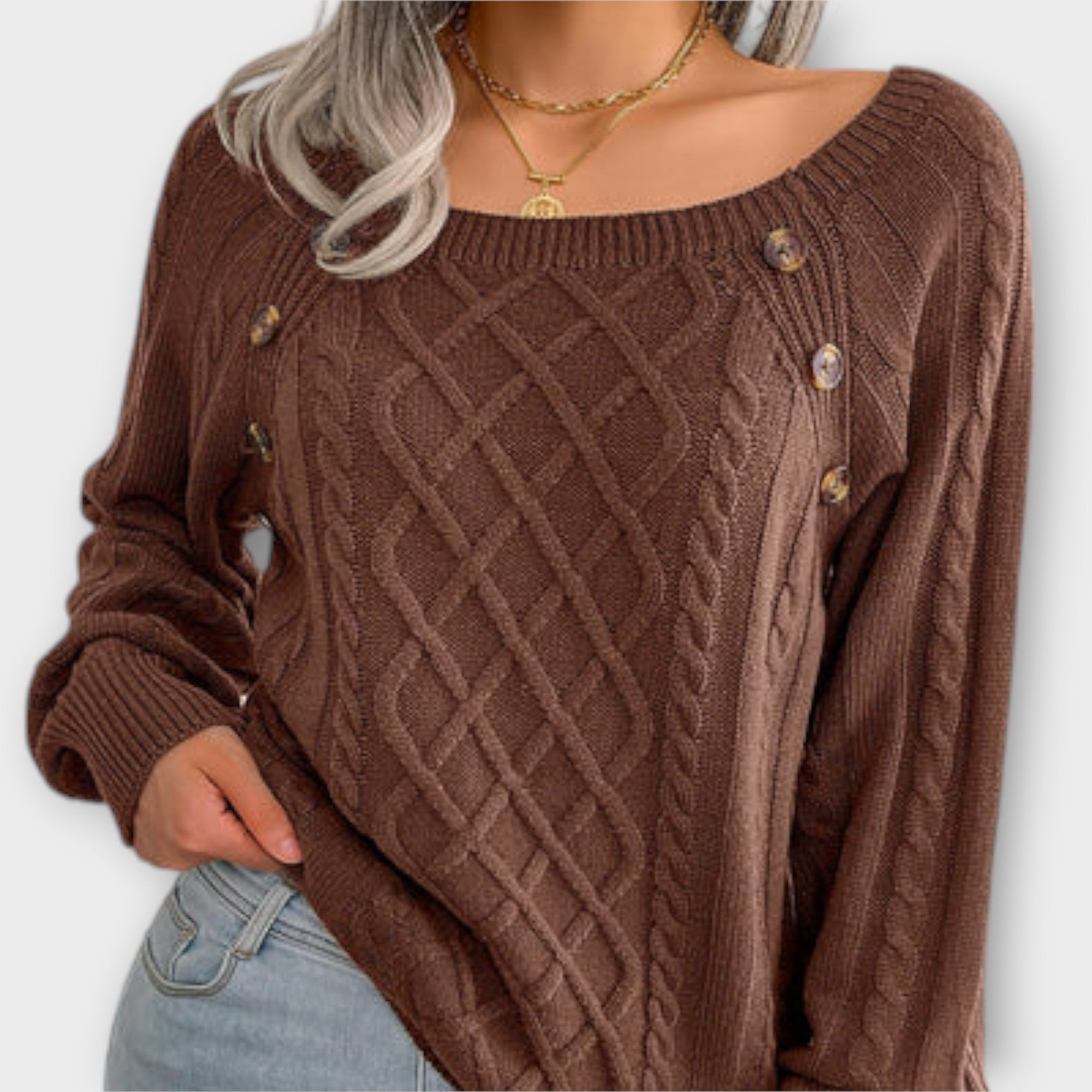 Malia - Strickpullover mit Knopfdetails Nora Zurich