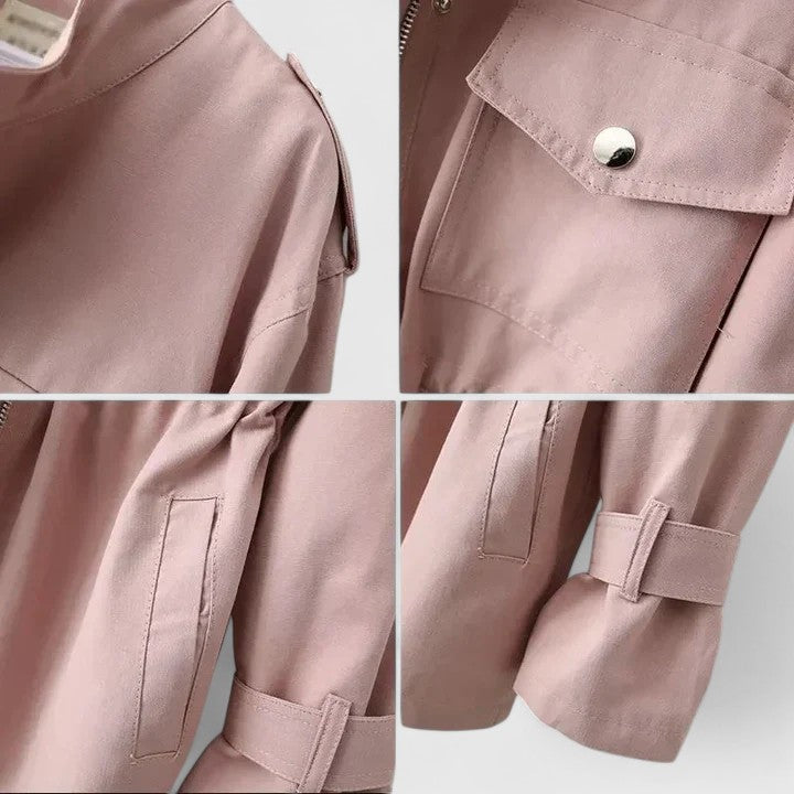Freya – Jacke mit Reißverschluss und Taillenzug