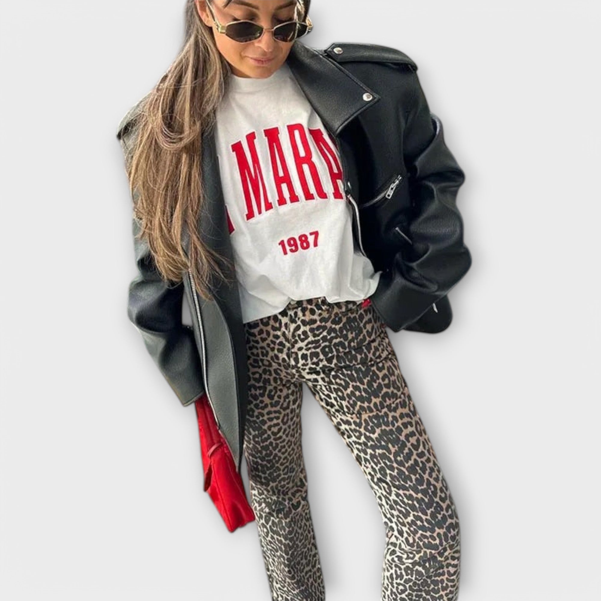 Chandra – Vintage Jeans mit Leopardenmuster Nora Zurich
