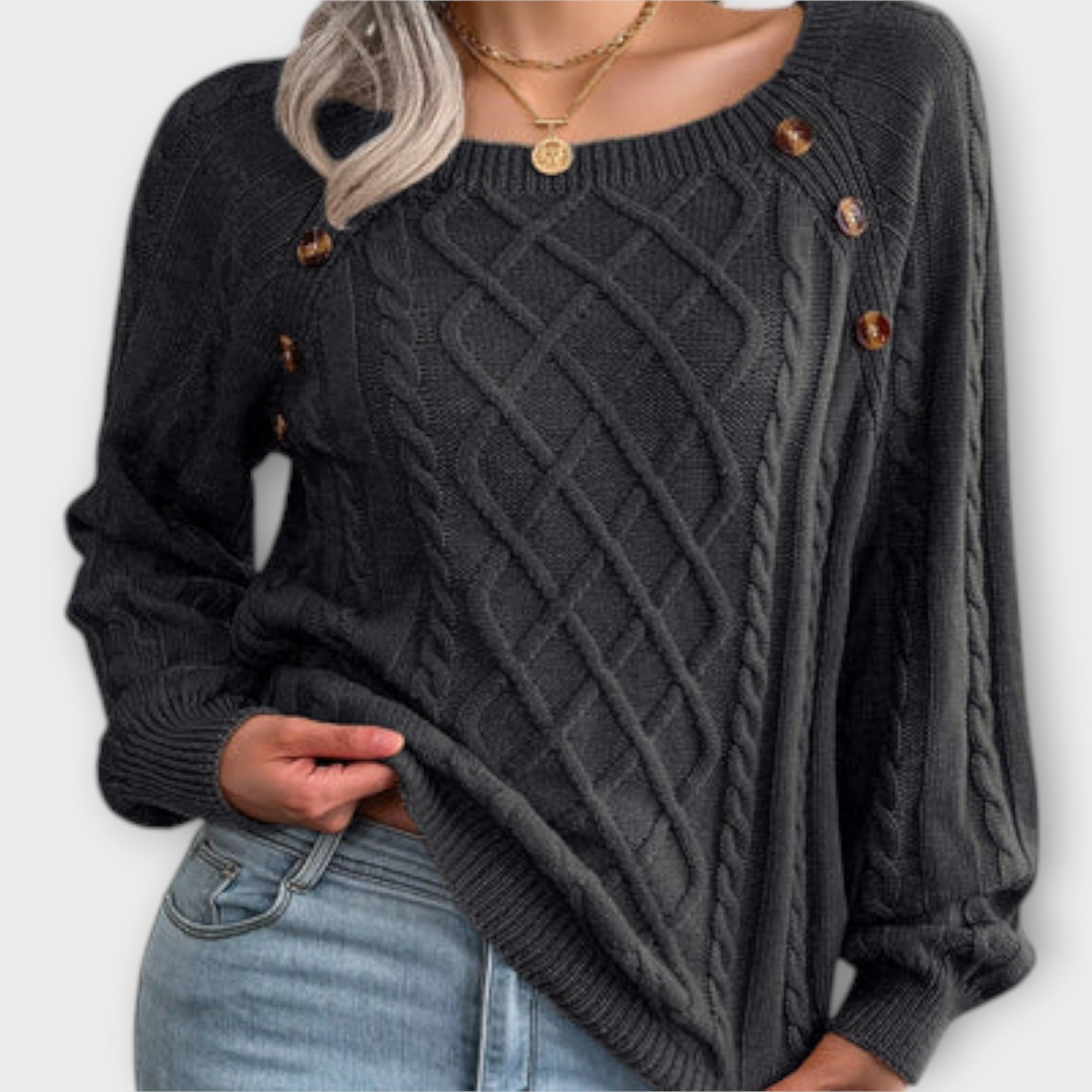 Malia - Strickpullover mit Knopfdetails Nora Zurich