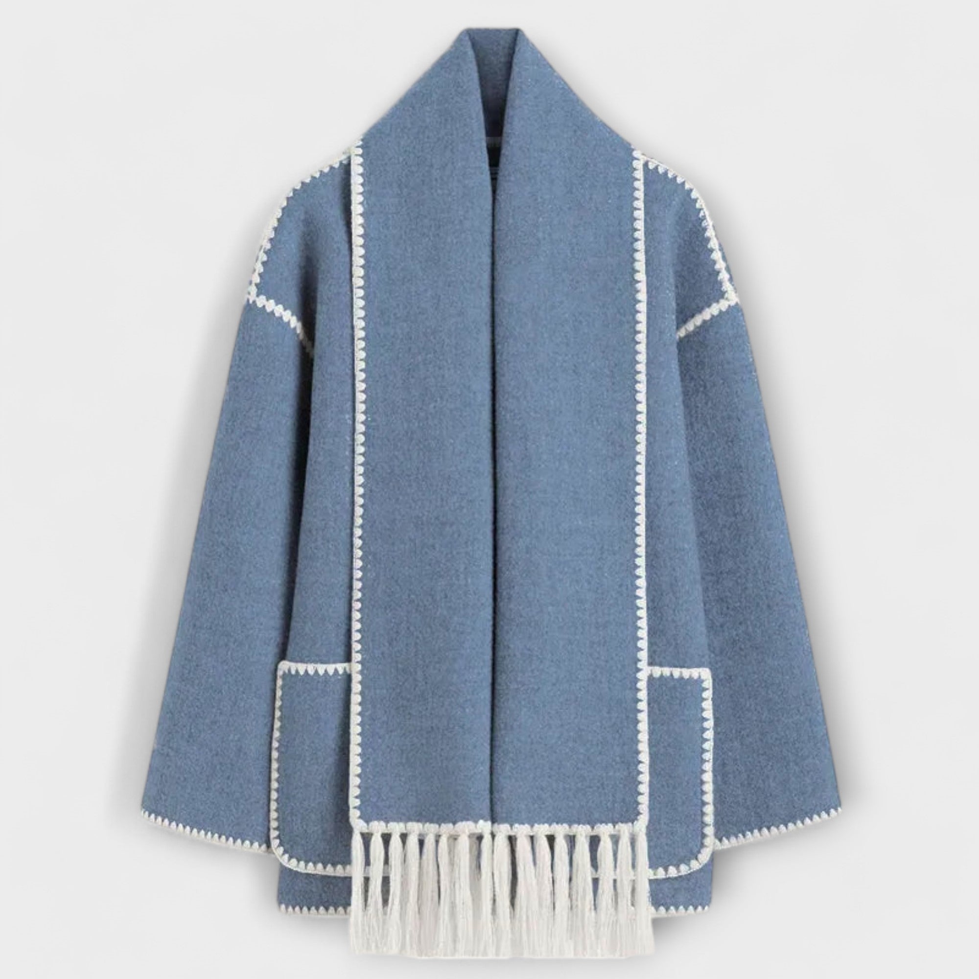 Chanel - Stilvoller Schal-Mantel