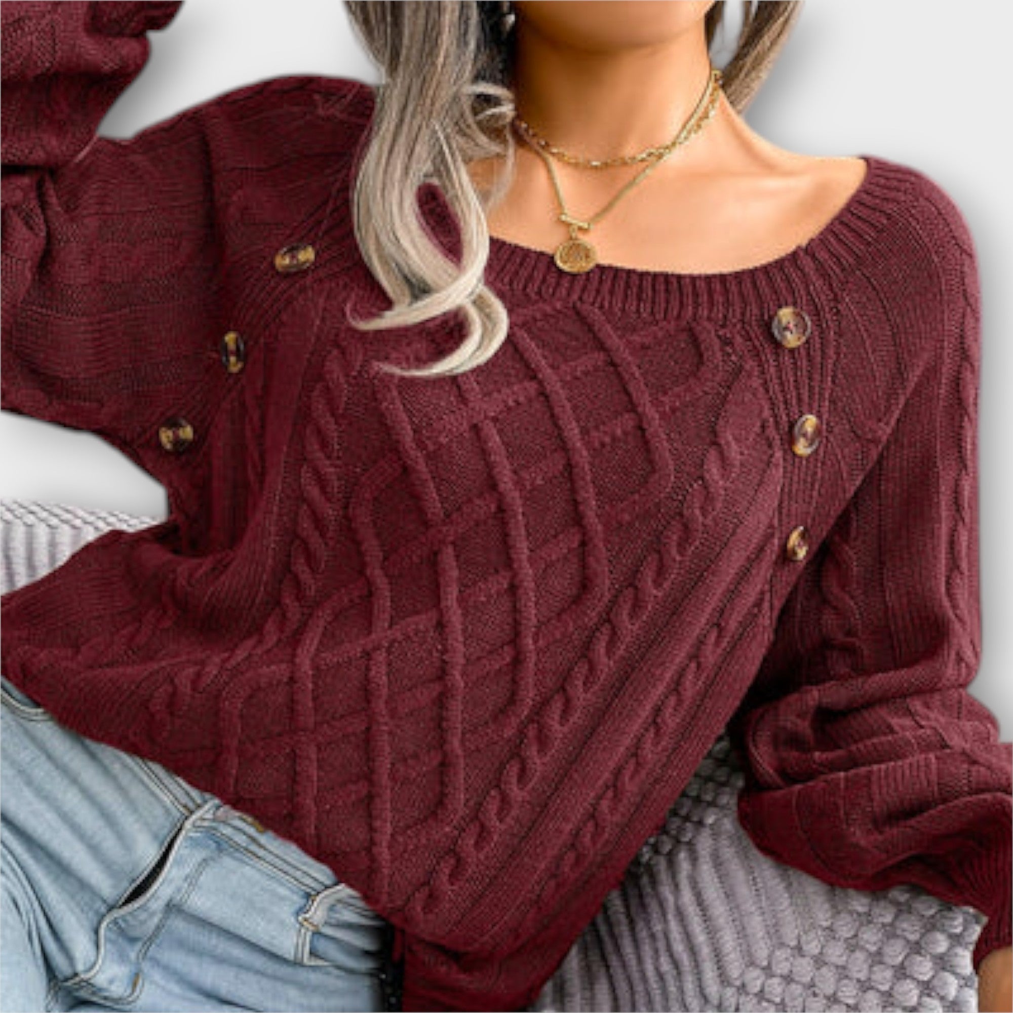 Malia - Strickpullover mit Knopfdetails Nora Zurich