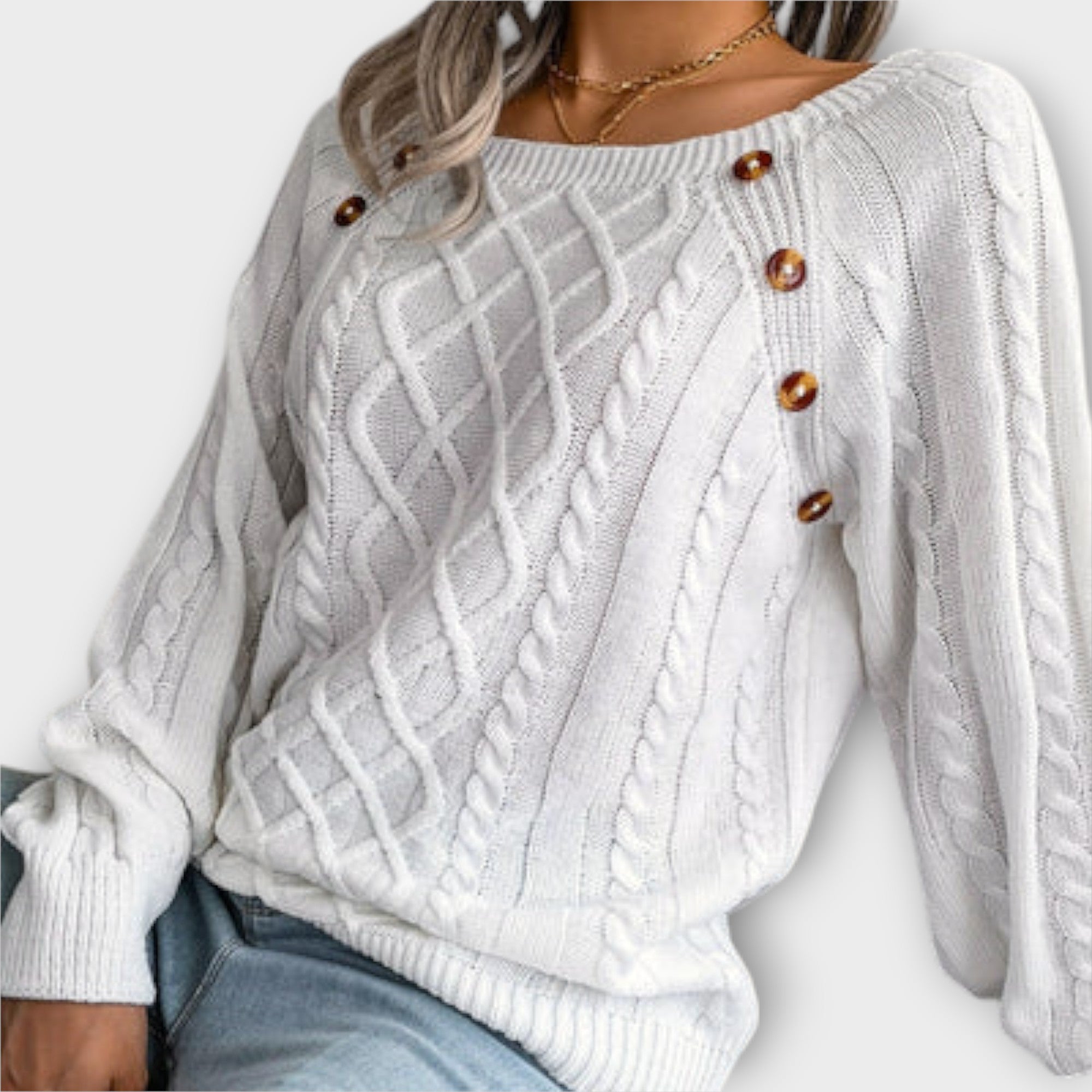 Malia - Strickpullover mit Knopfdetails Nora Zurich
