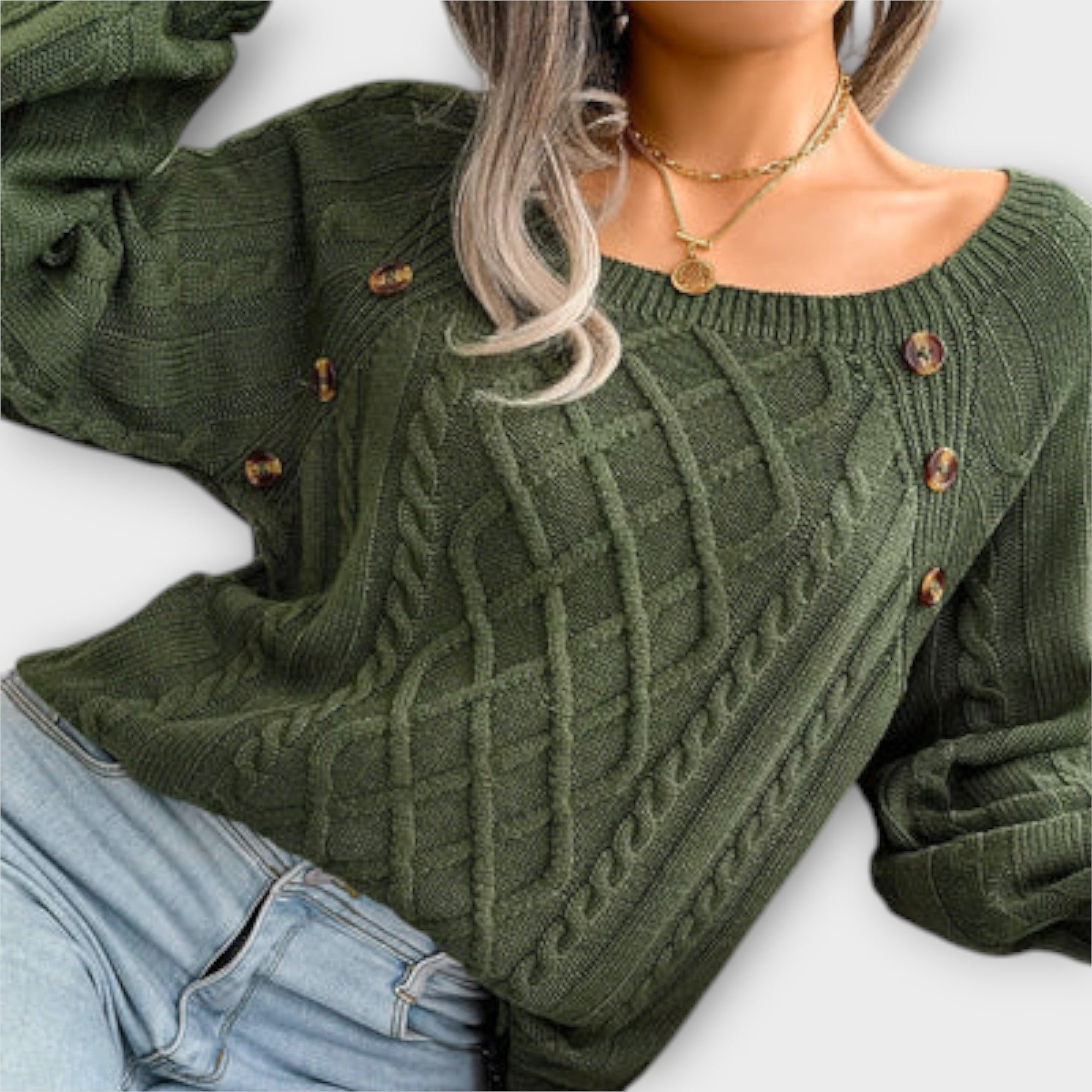 Malia - Strickpullover mit Knopfdetails Nora Zurich