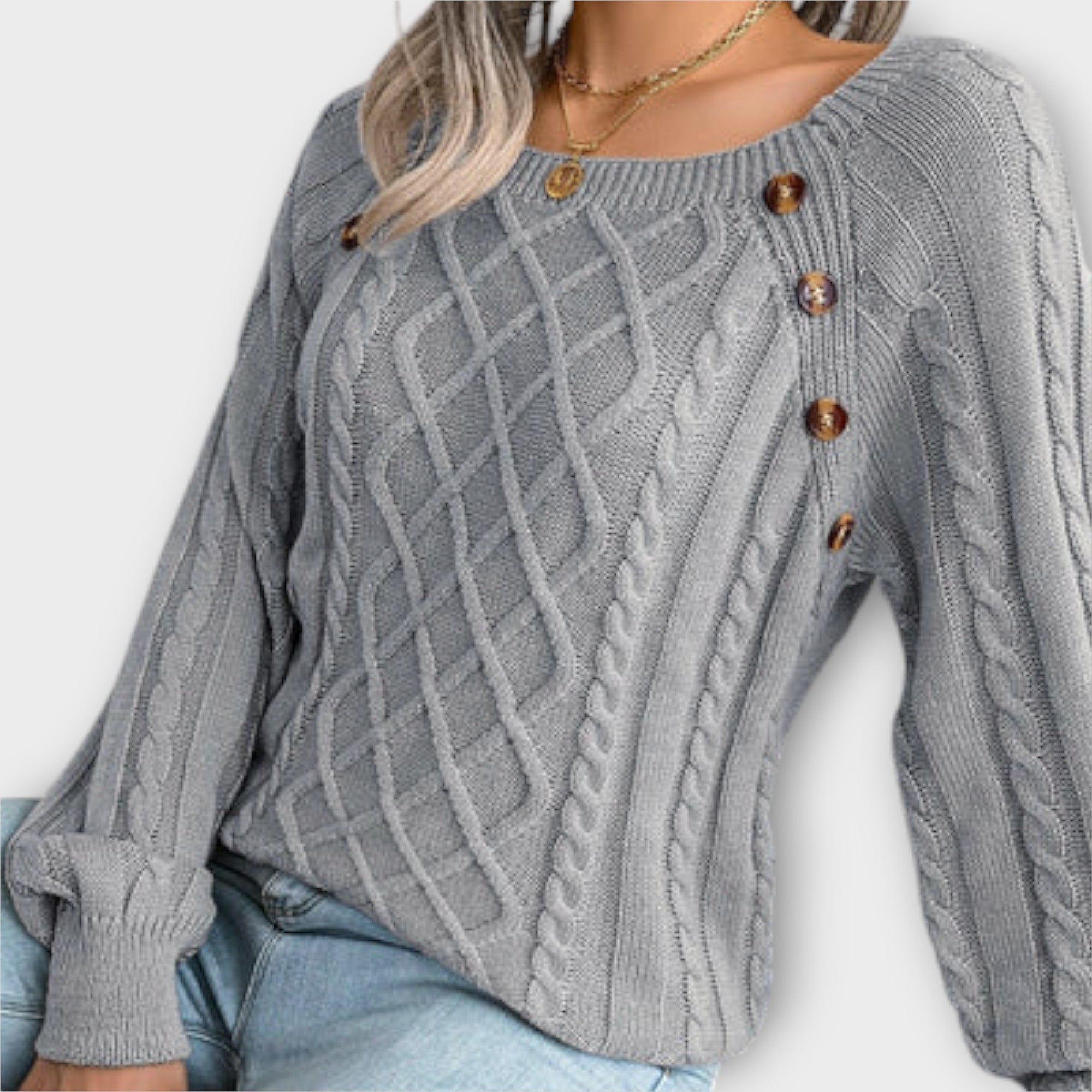 Malia - Strickpullover mit Knopfdetails Nora Zurich