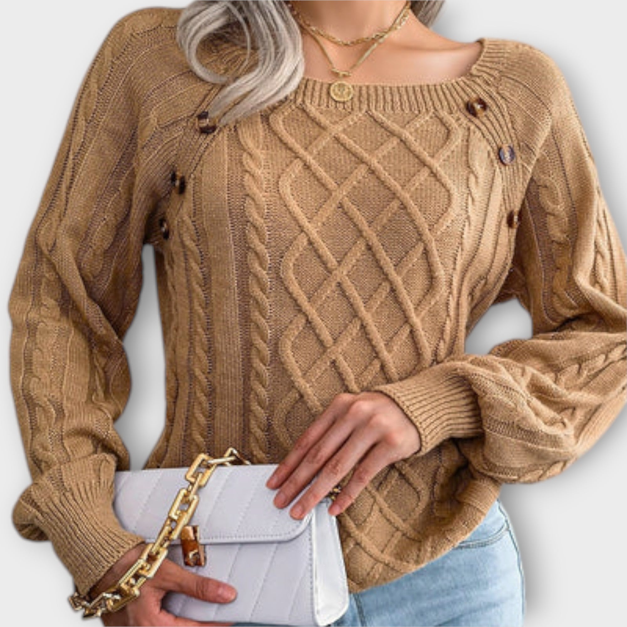 Malia - Strickpullover mit Knopfdetails Nora Zurich