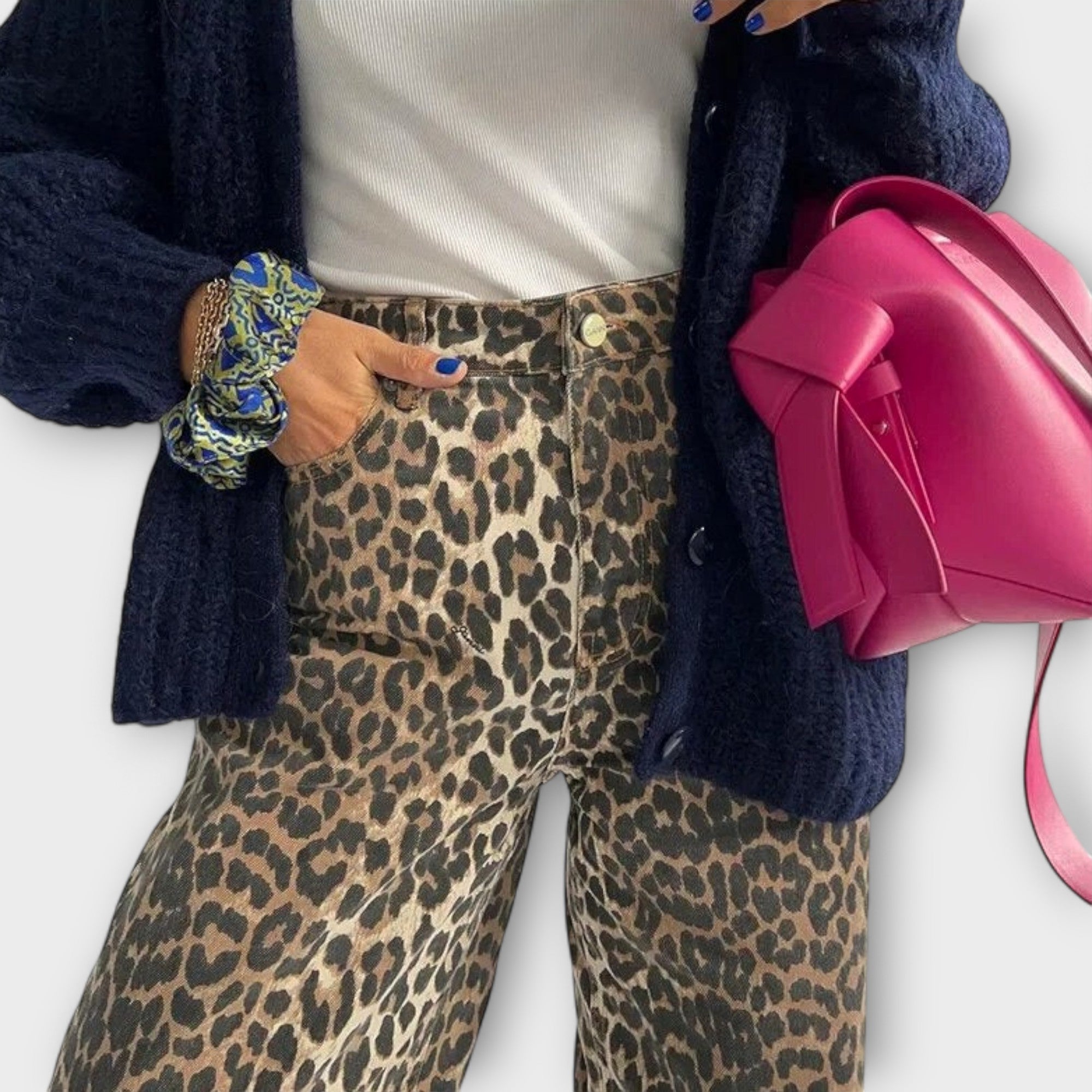 Chandra – Vintage Jeans mit Leopardenmuster Nora Zurich