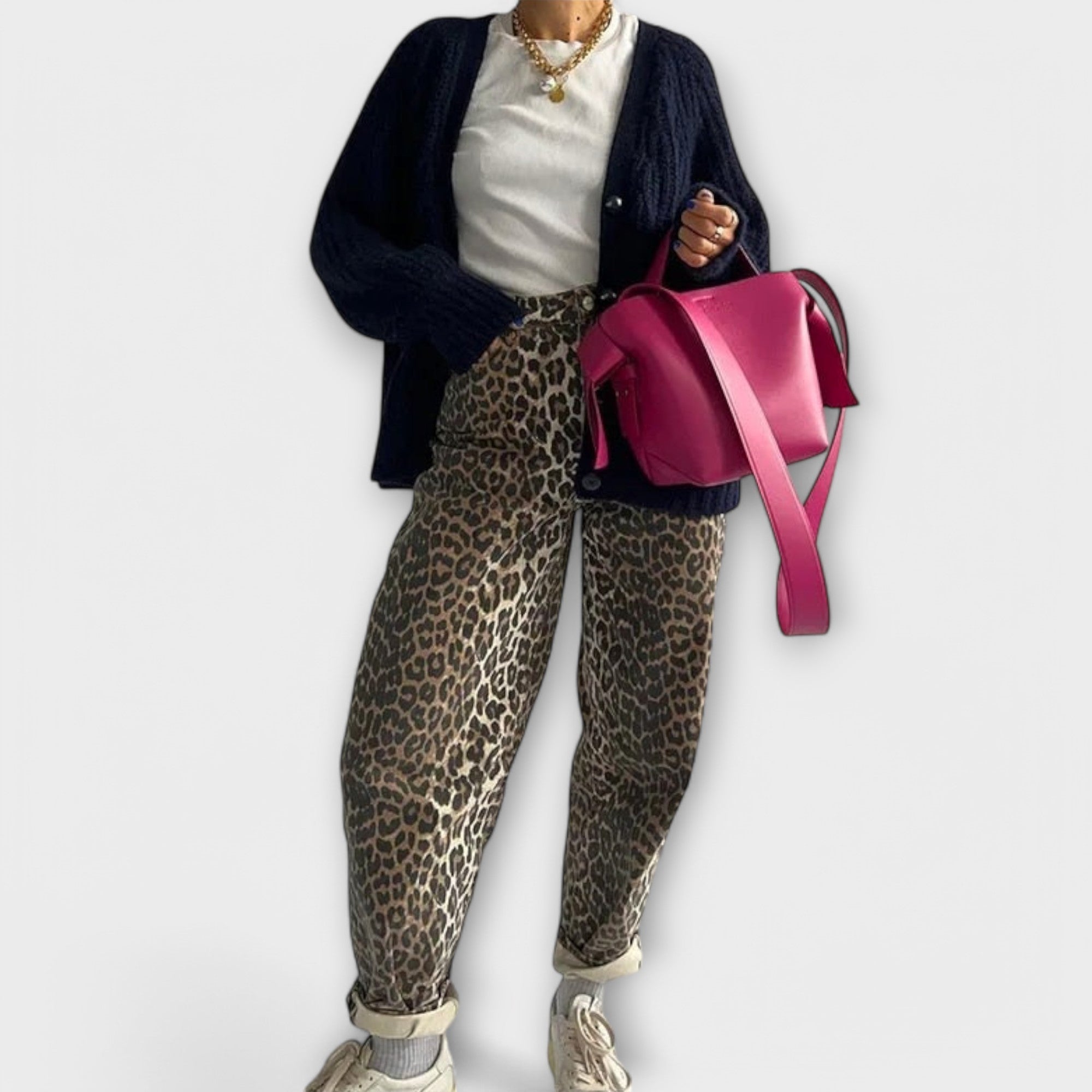 Chandra – Vintage Jeans mit Leopardenmuster Nora Zurich