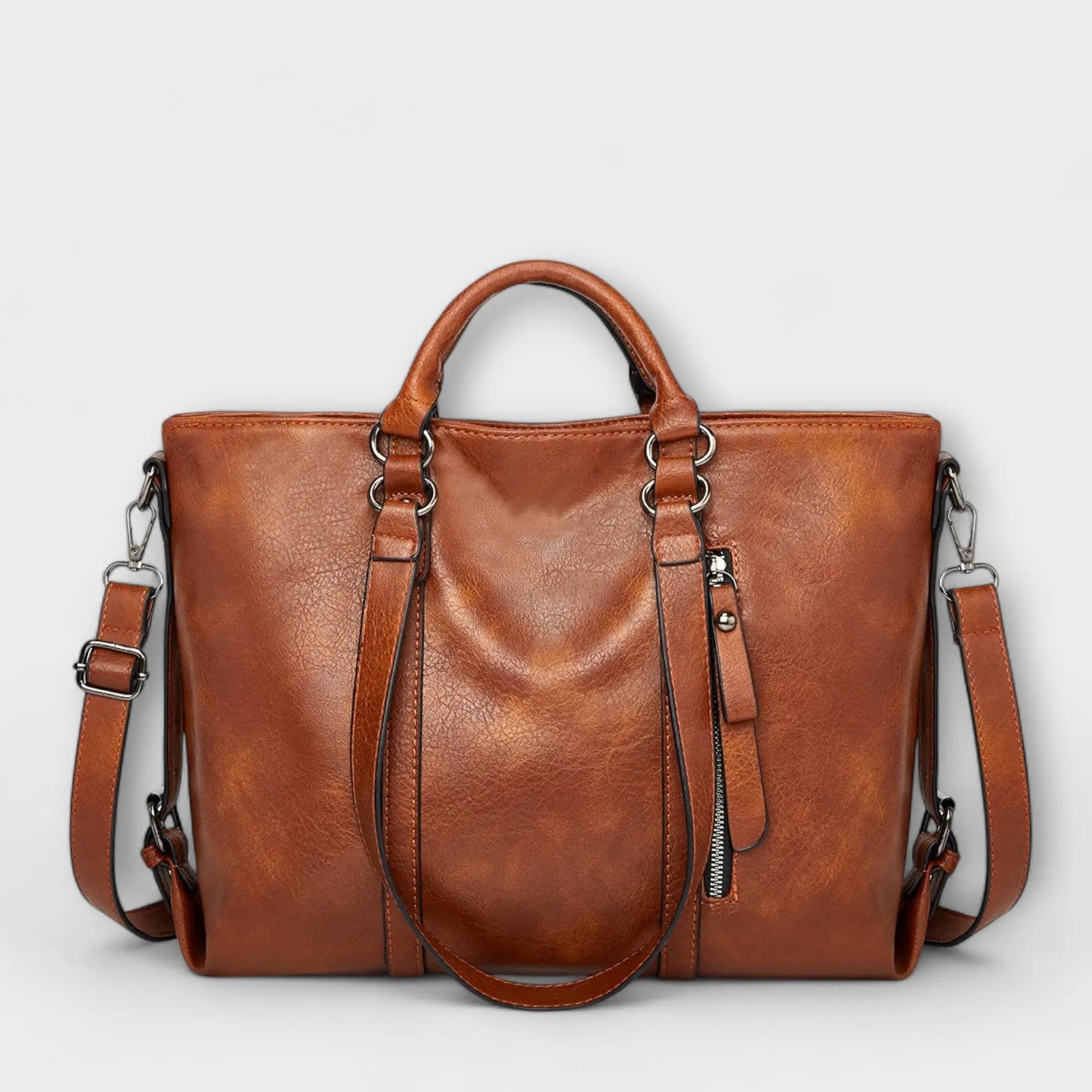 Nora. - Große Lederhandtasche Nora Zurich