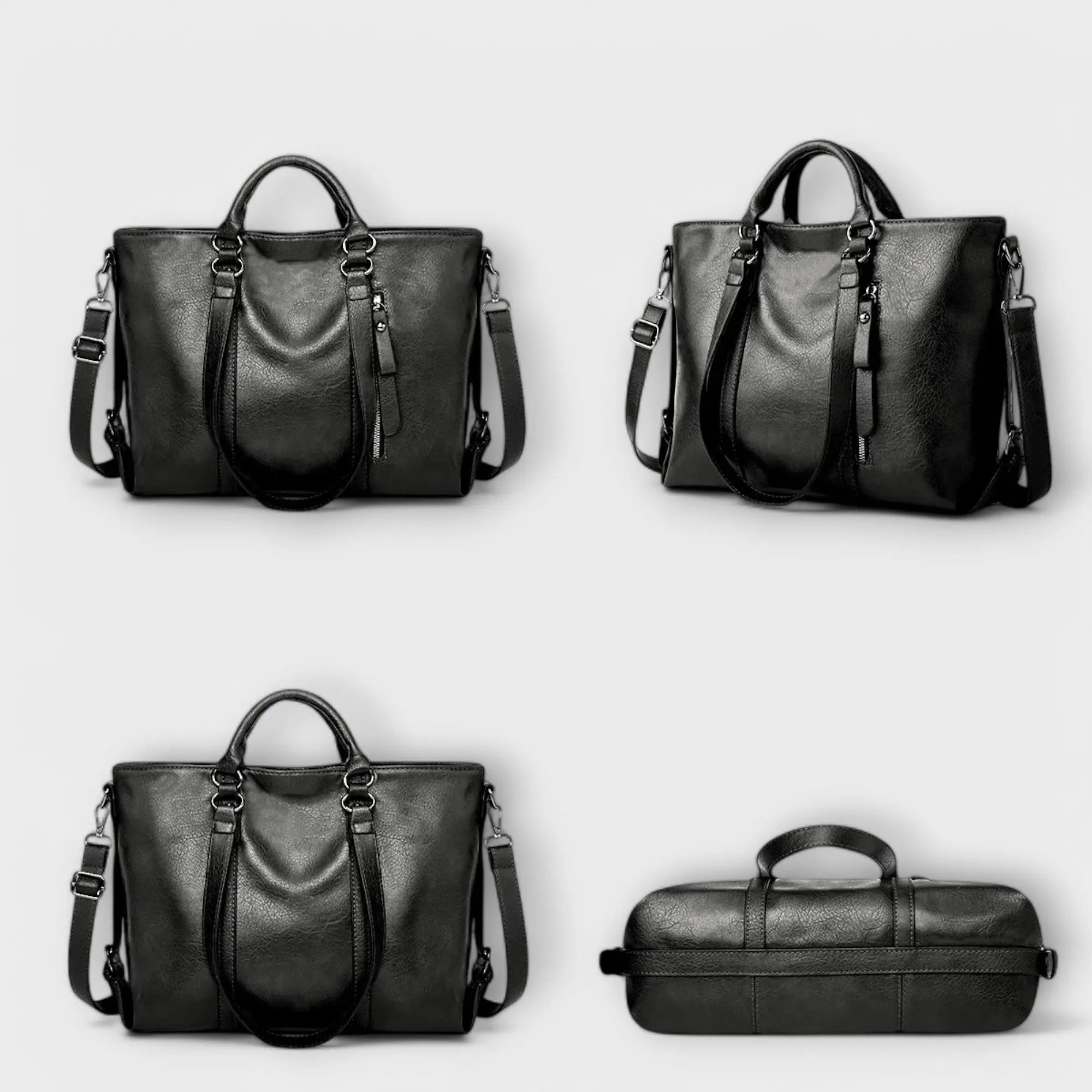 Nora. - Große Lederhandtasche Nora Zurich