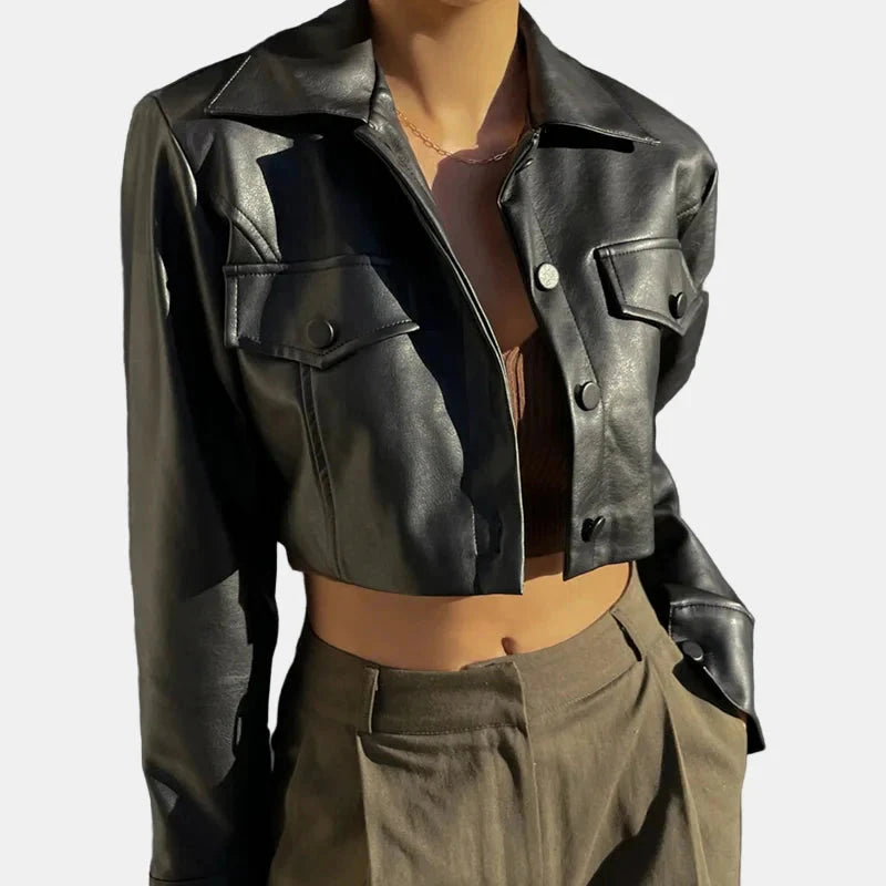 Aria - Elegante Kunstlederjacke Nora Zurich